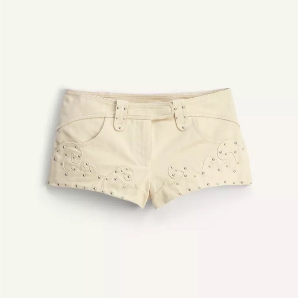 Zara LIMITED EDITION STUDDED SHORTS